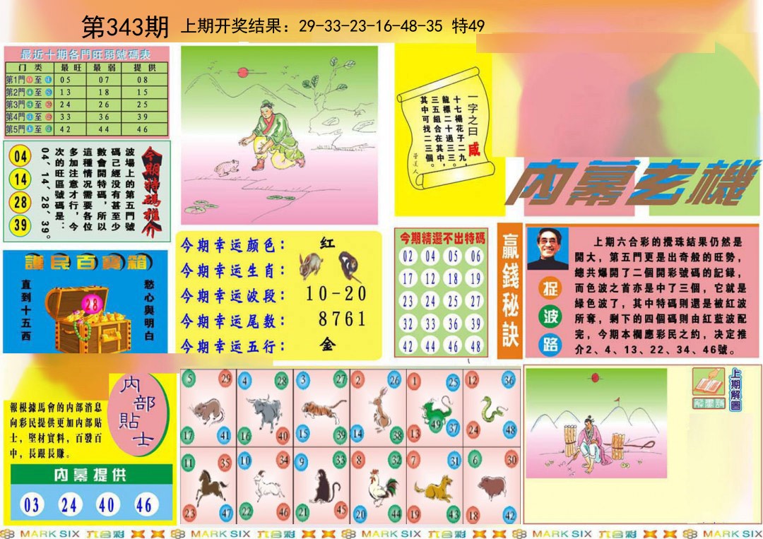 2024343期九龍内幕A(推荐)
