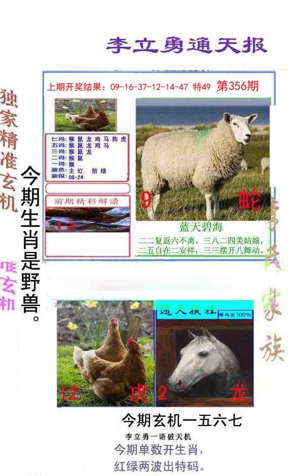 2024356期李立勇通天报