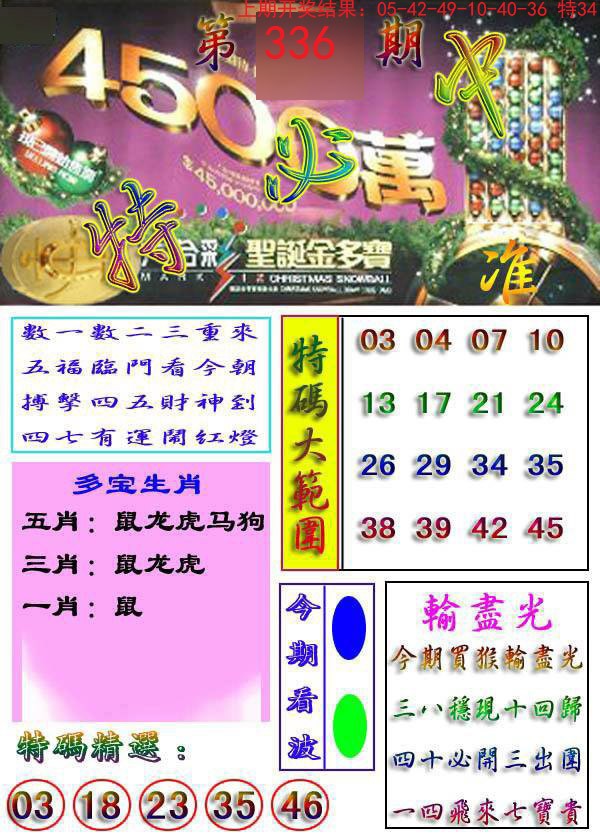 2024336期特必中