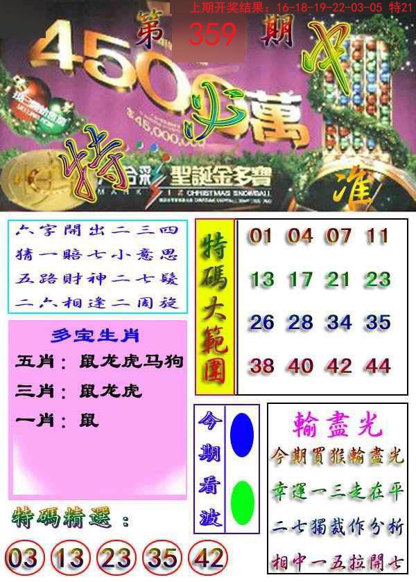 2024359期特必中