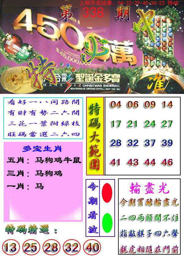 2024338期特必中
