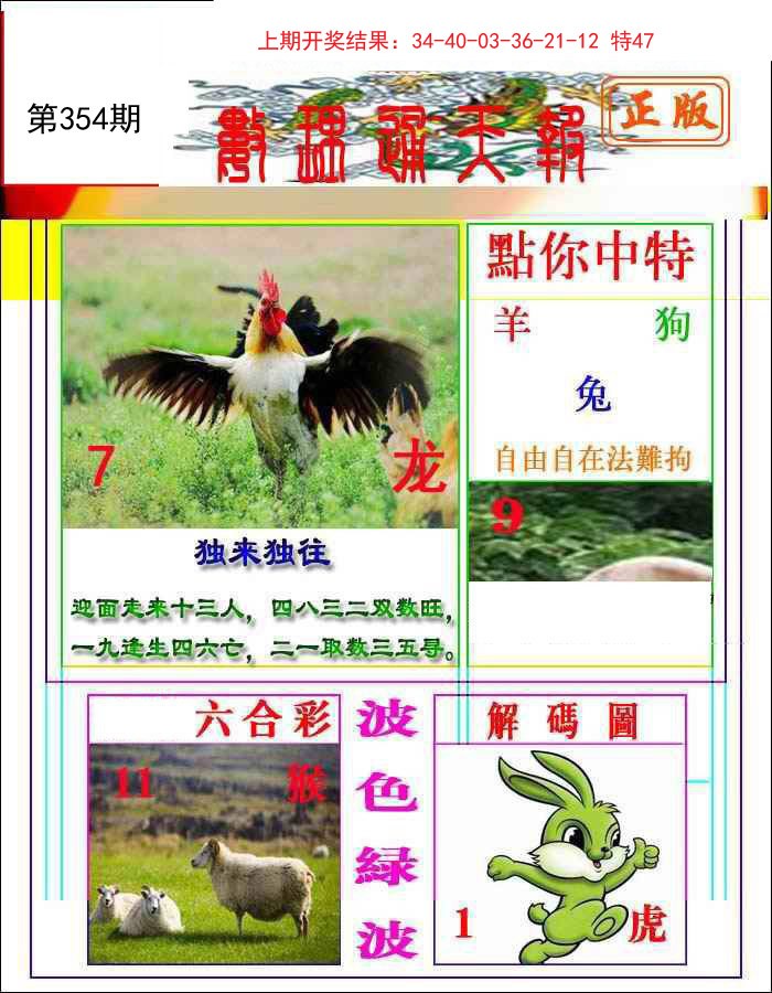 2024354期数理通天