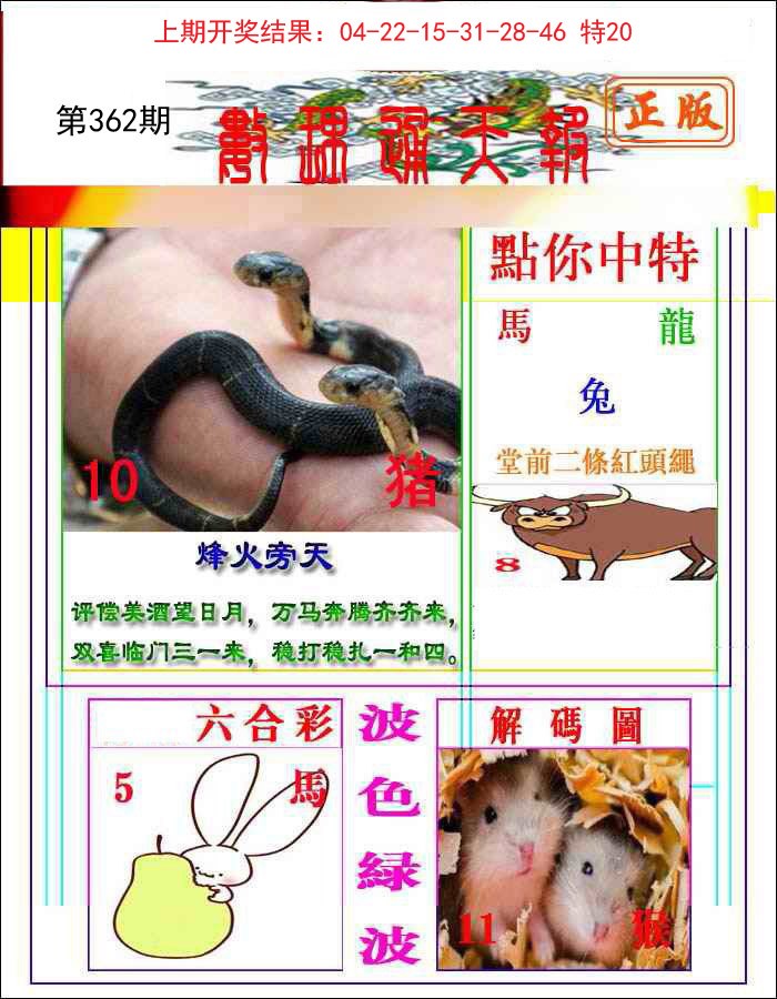 2024362期数理通天