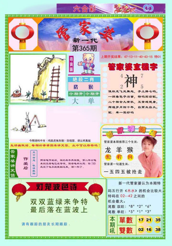 2024365期新一代管家婆