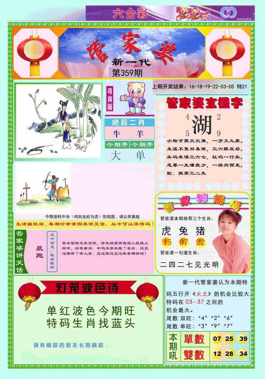 2024359期新一代管家婆