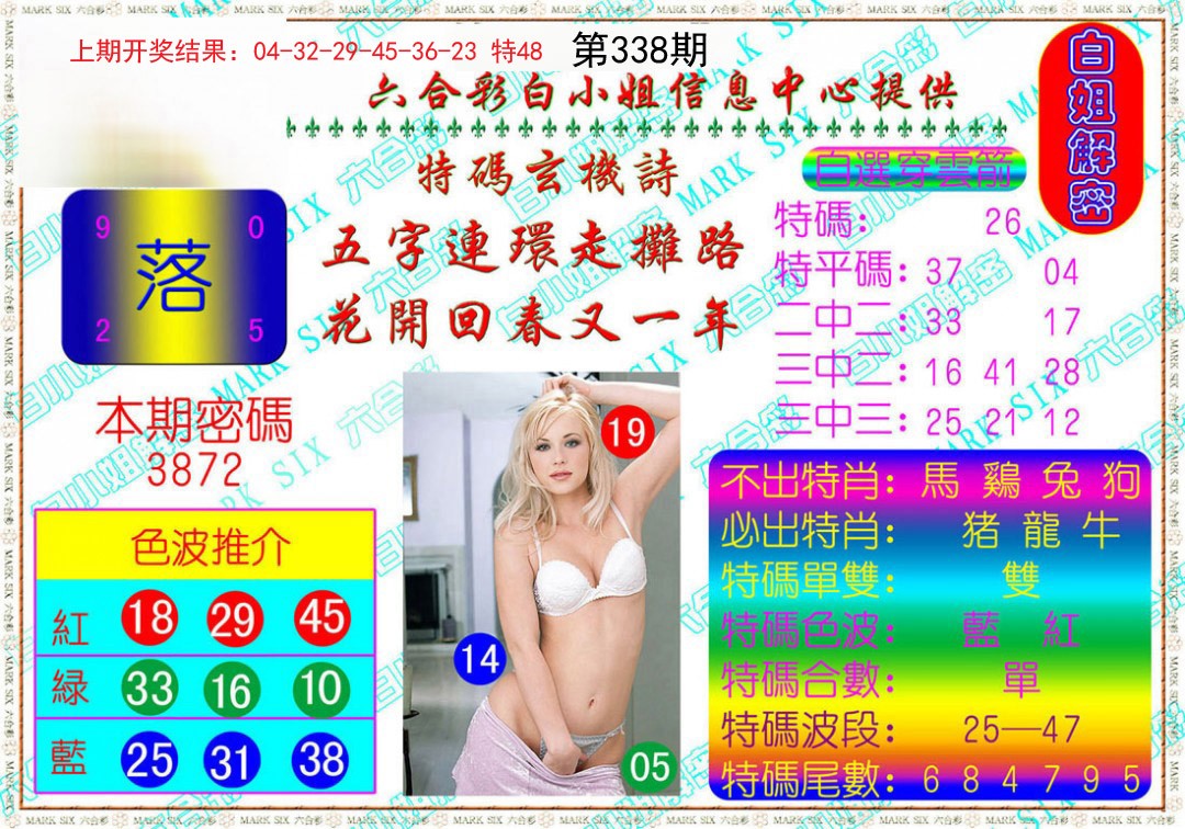 2024338期白姐解密