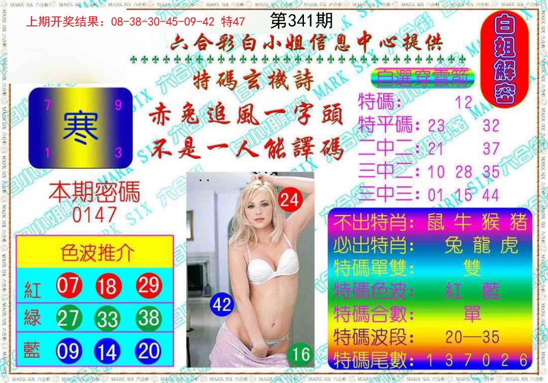 2024341期白姐解密