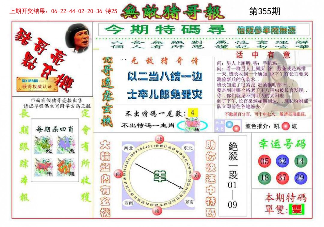 2024355期无敌猪哥