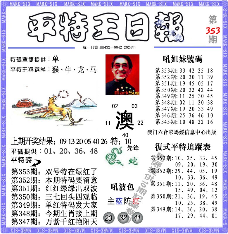 2024353期平特王日报