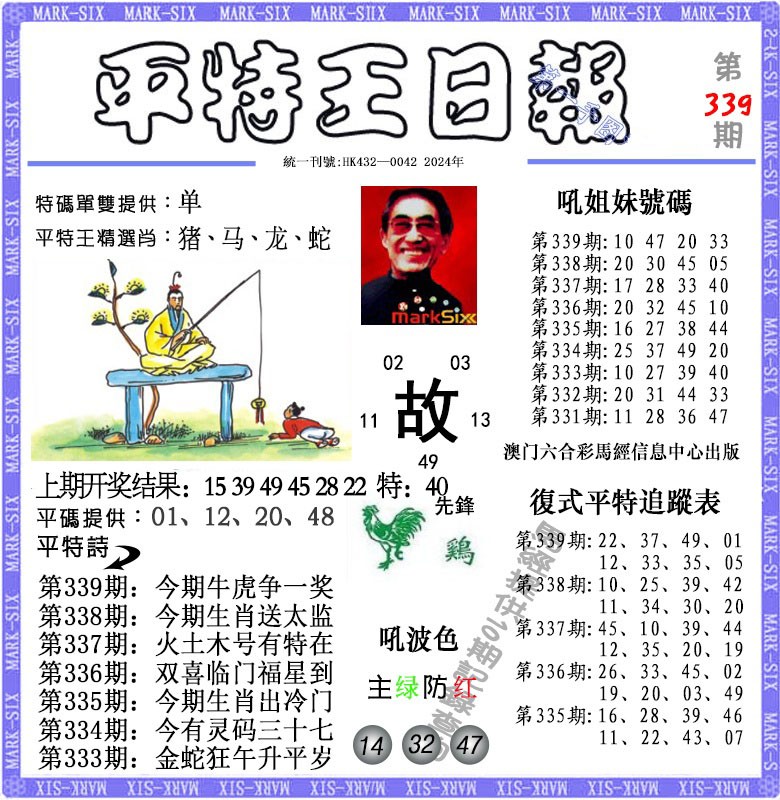 2024339期平特王日报