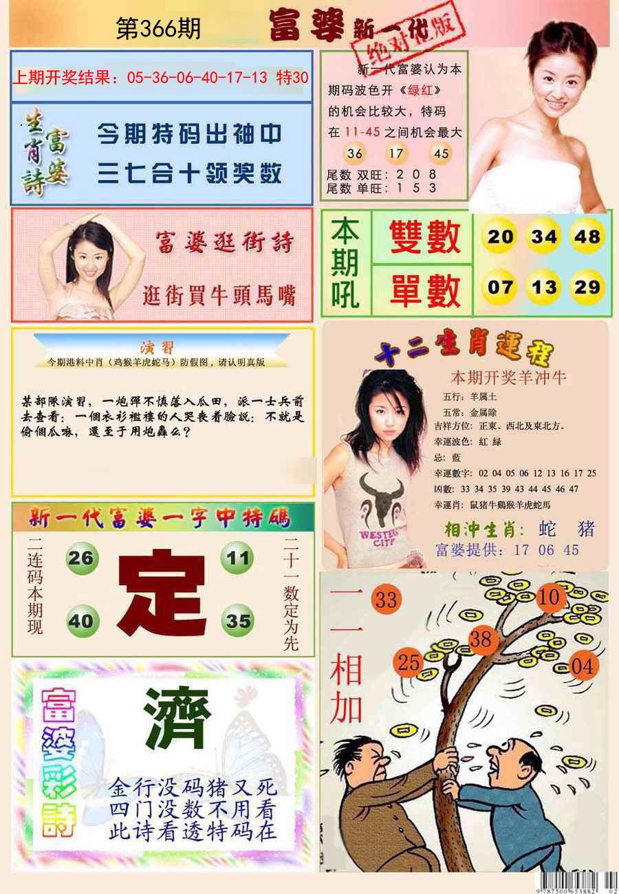 2024366期新一代富婆