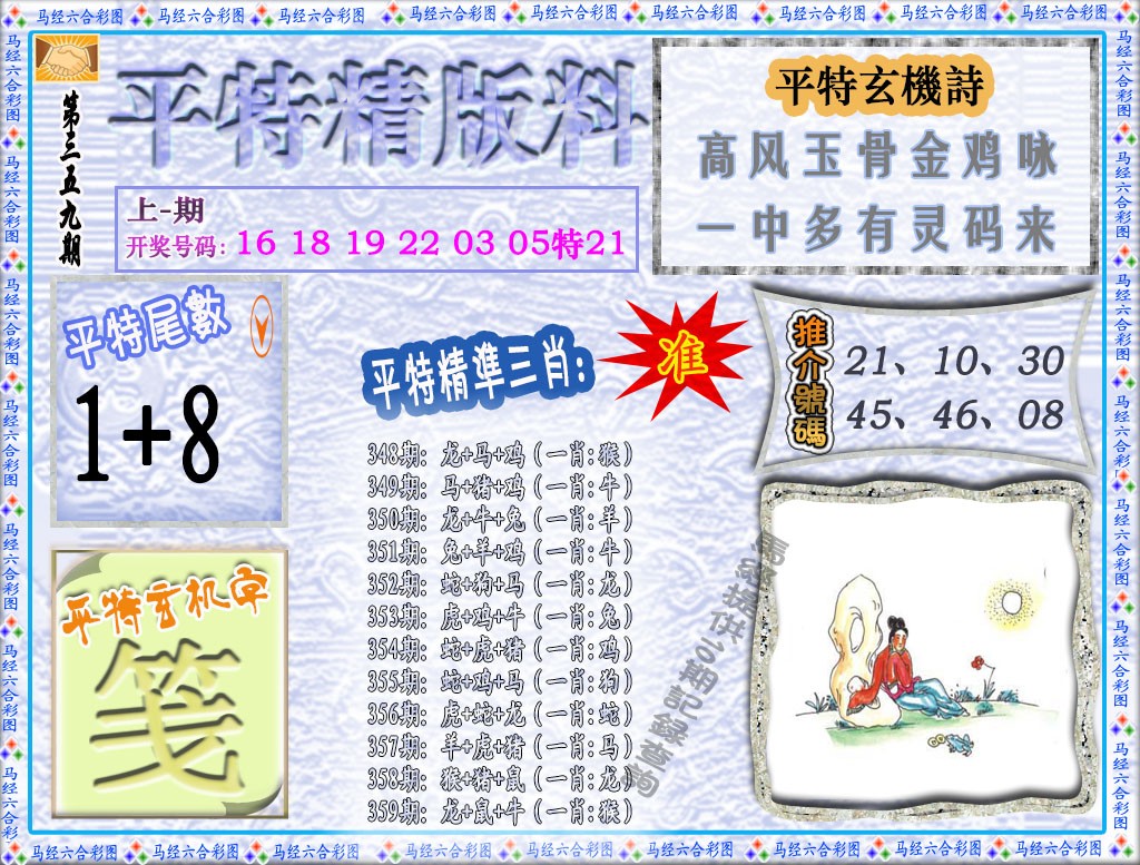 2024359期平特精版料