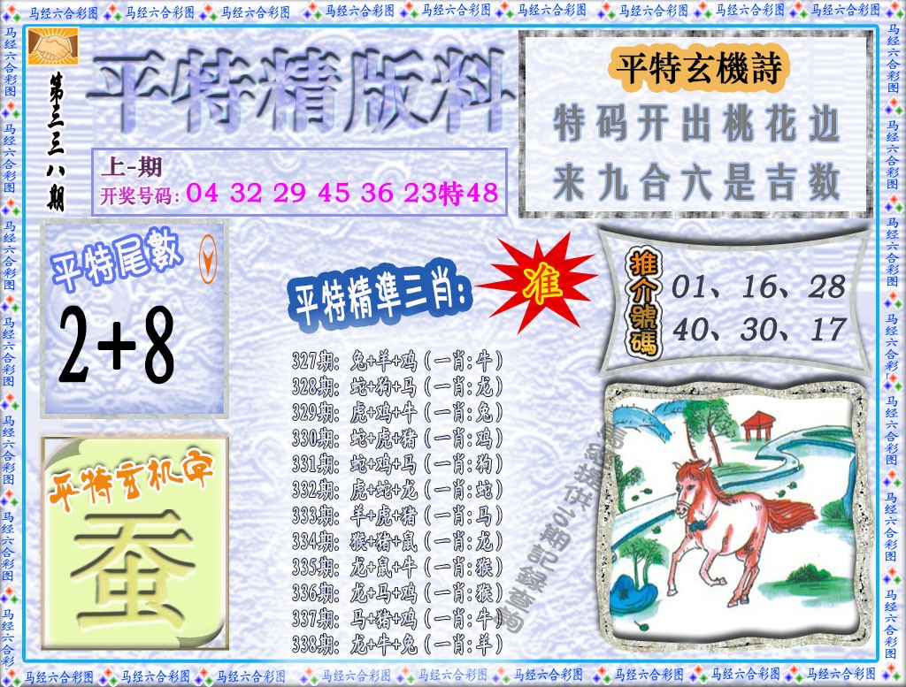 2024338期平特精版料