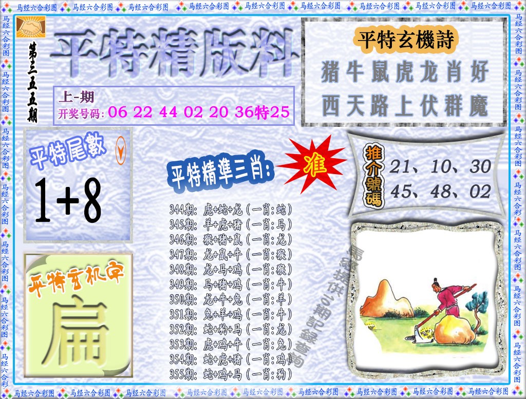 2024355期平特精版料