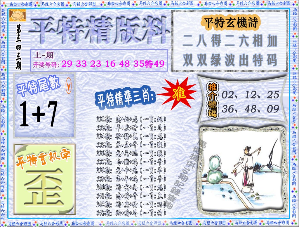 2024343期平特精版料
