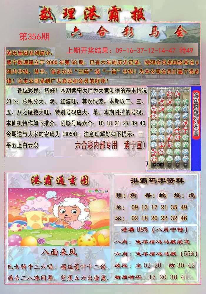 2024356期港霸报