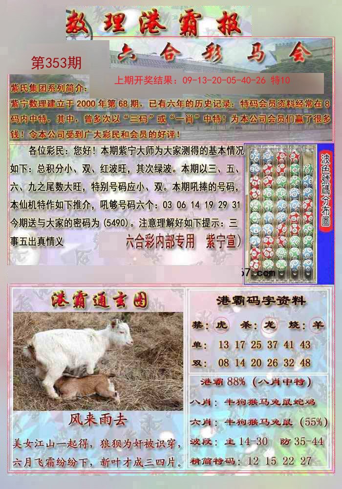 2024353期港霸报