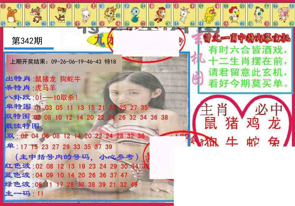 2024342期特码生肖图
