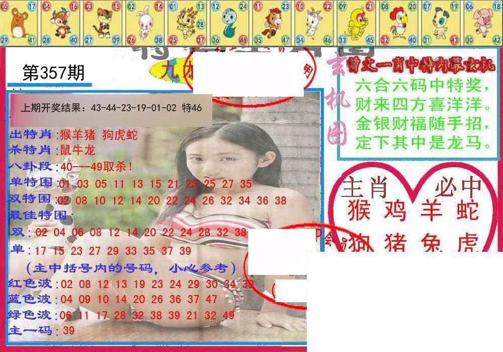 2024357期特码生肖图