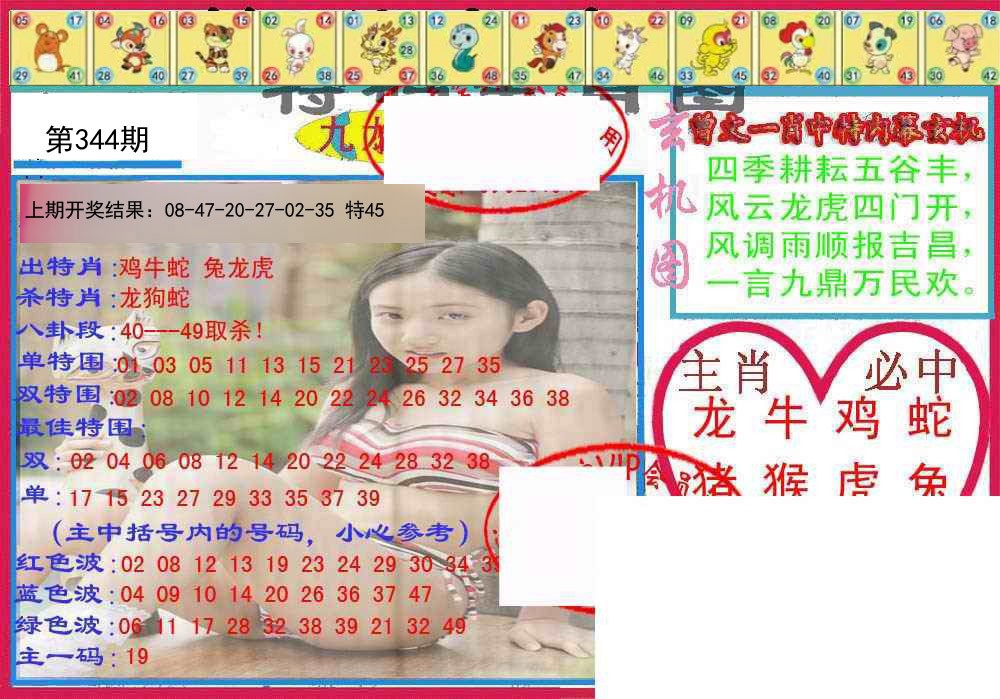2024344期特码生肖图