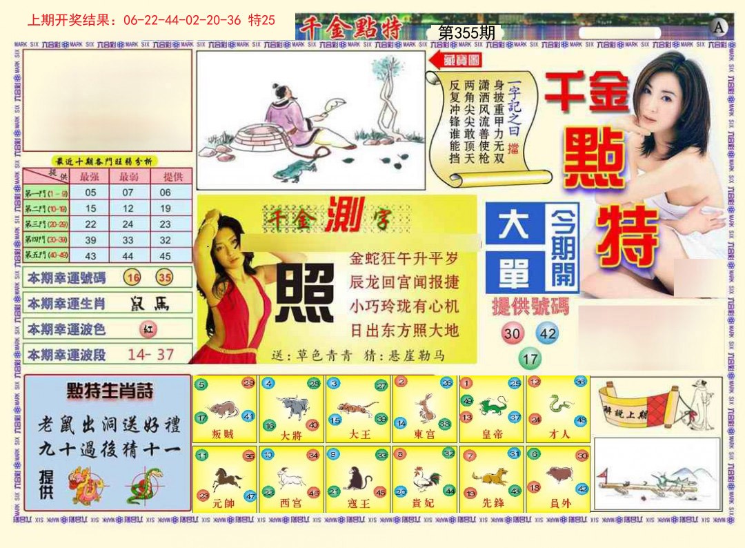 2024355期千金点特A
