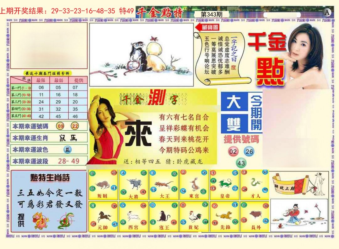 2024343期千金点特A