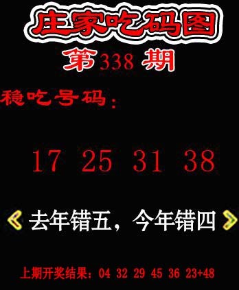 2024338期庄家吃码图