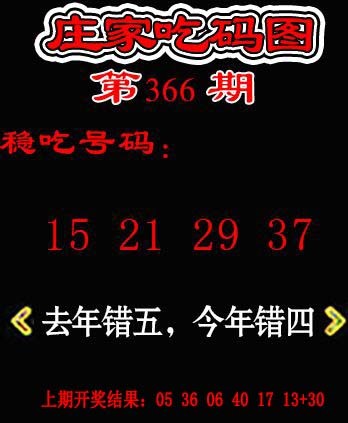 2024366期庄家吃码图