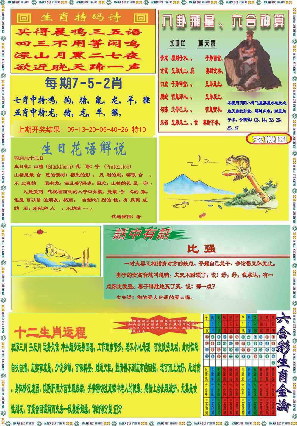 2024353期九龍马经B(推荐)