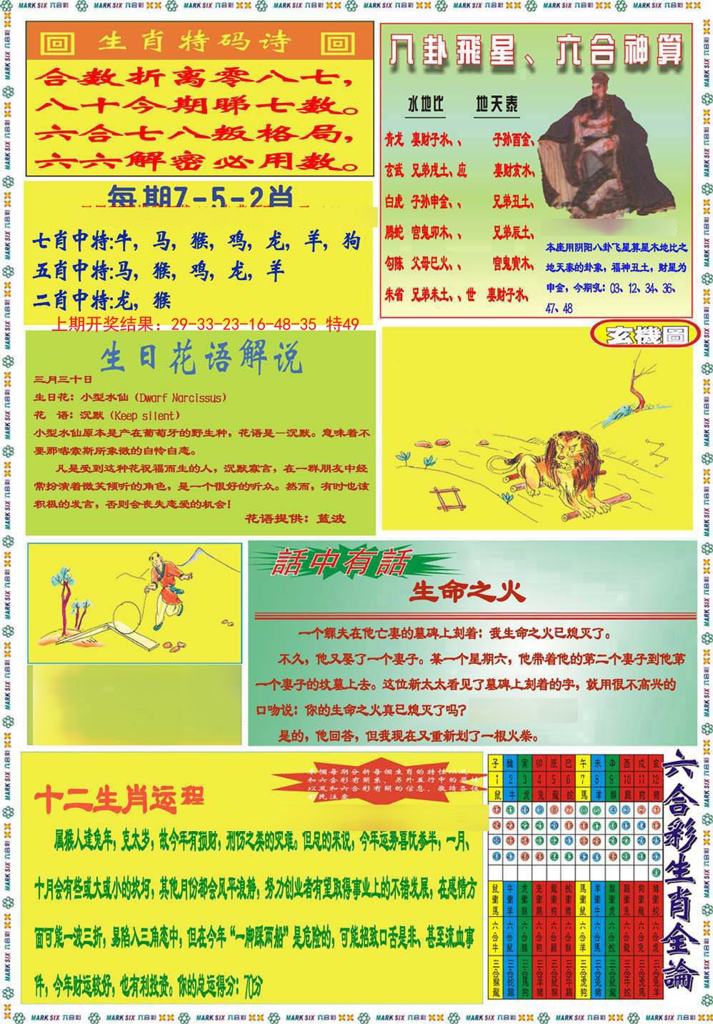 2024343期九龍马经B(推荐)
