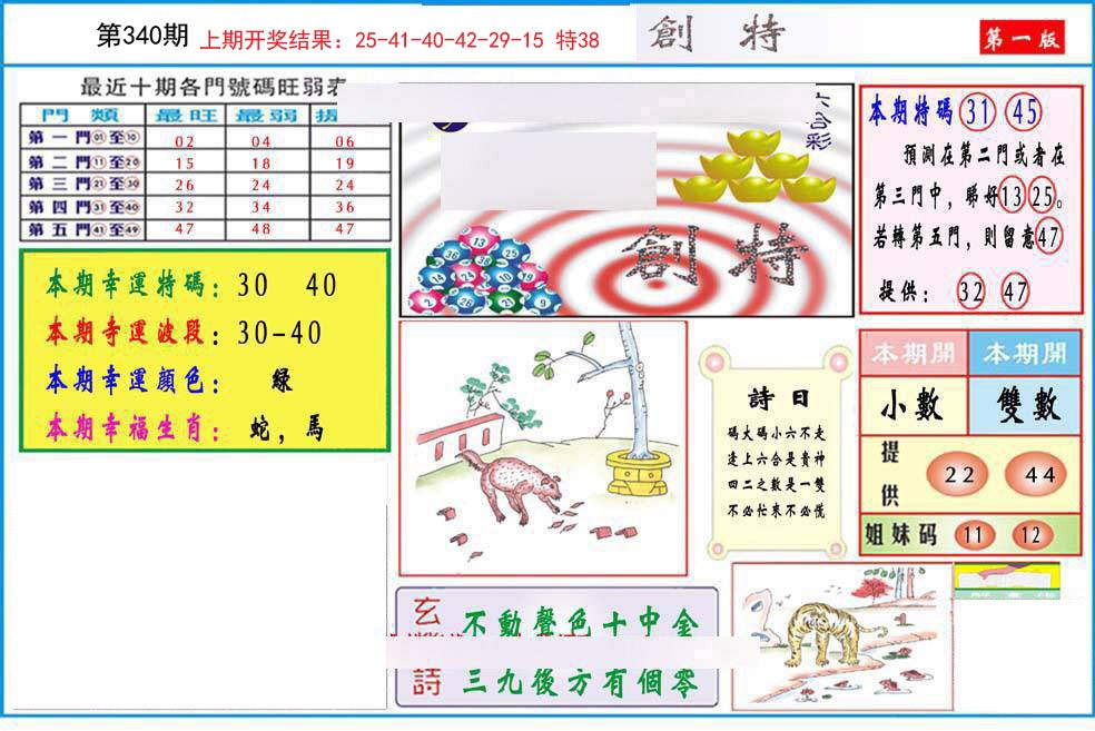 2024340期九龍创特A(推荐)