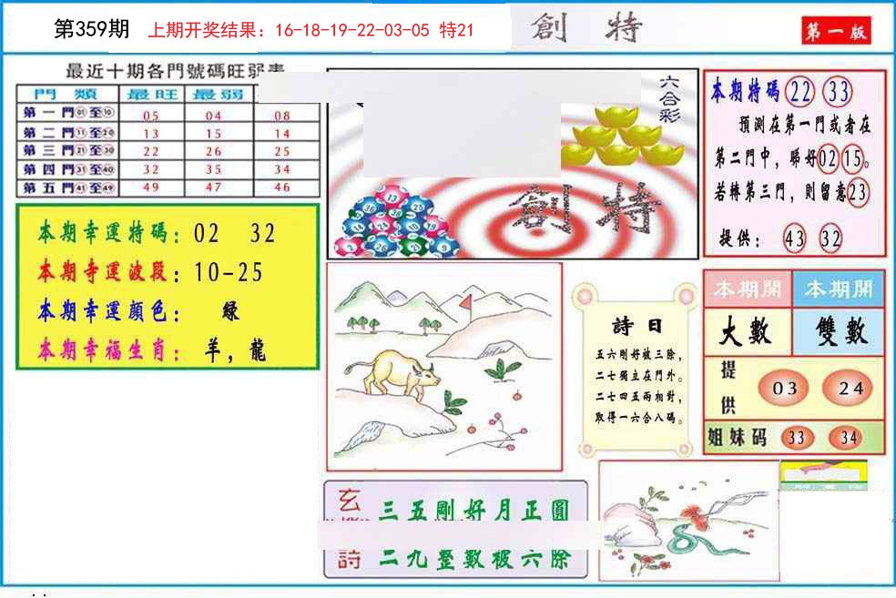 2024359期九龍创特A(推荐)