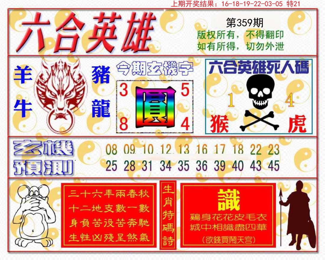 2024359期六合英雄