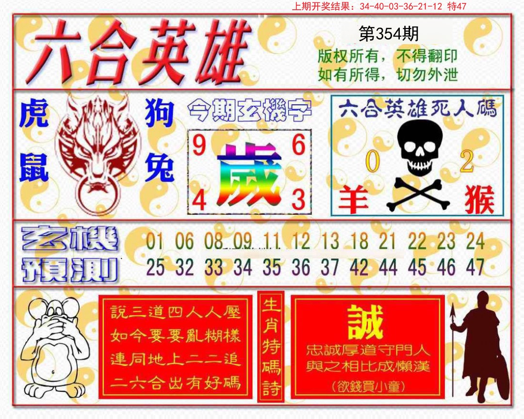 2024354期六合英雄