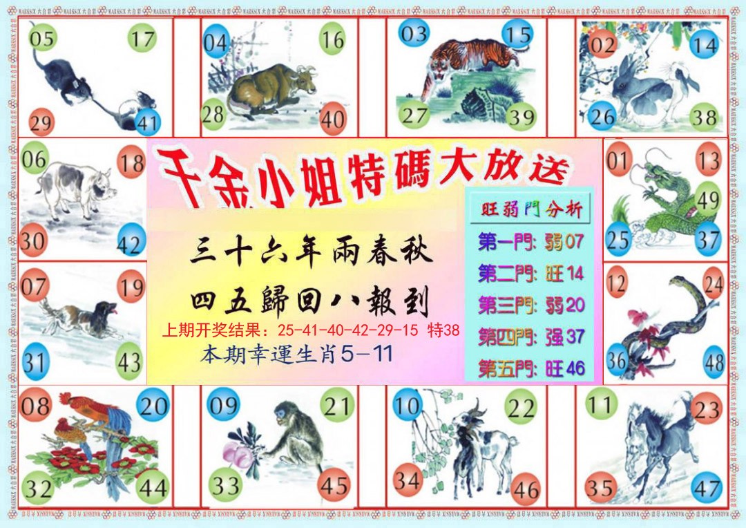 2024340期千金小姐B版