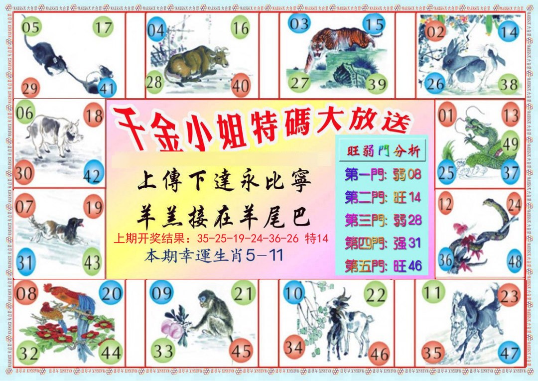 2024361期千金小姐B版