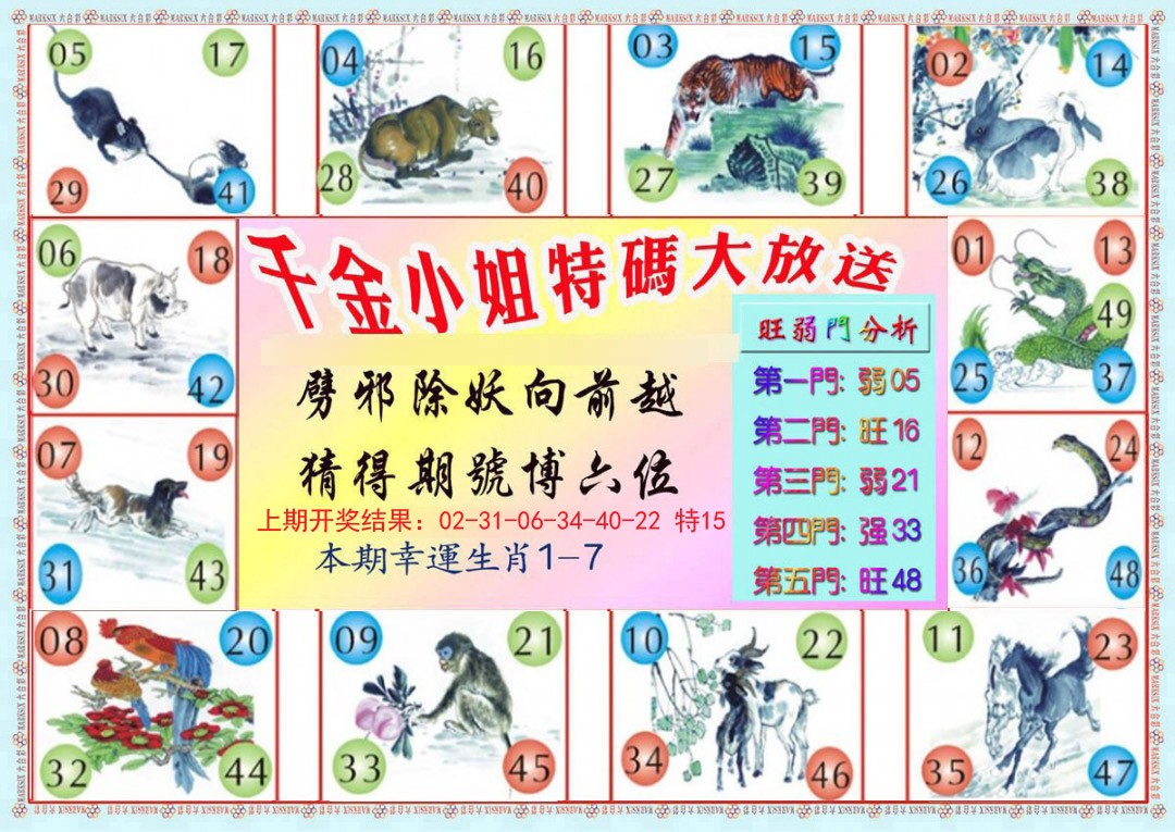 2024360期千金小姐B版
