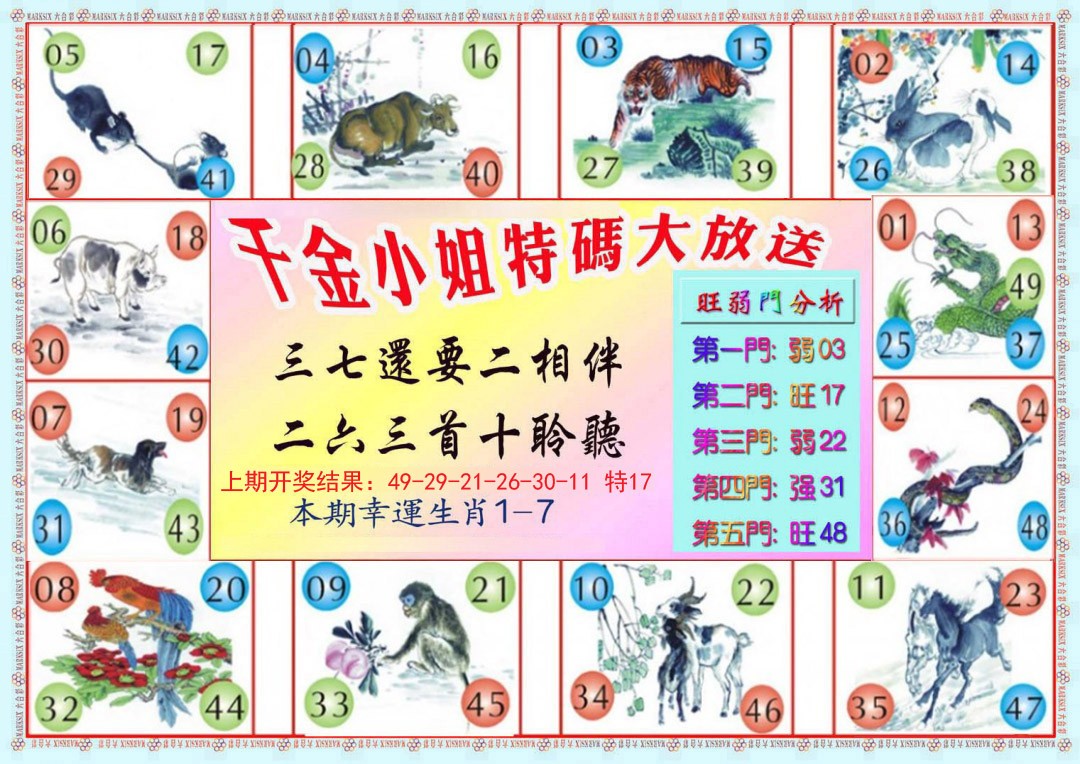 2024349期千金小姐B版