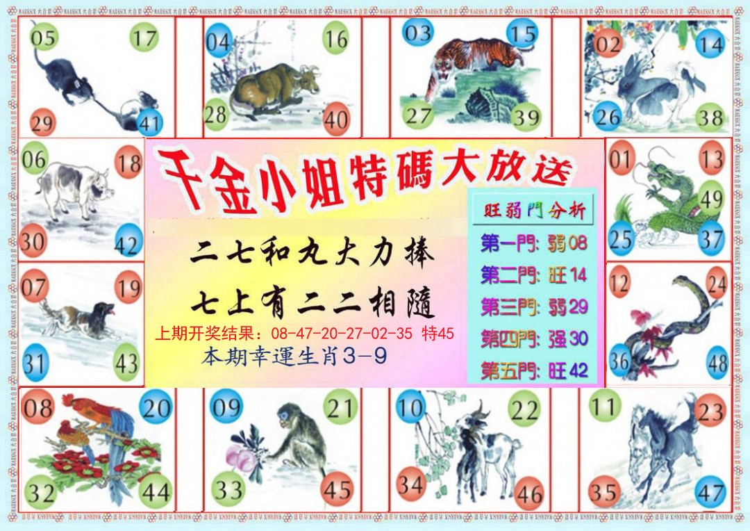 2024344期千金小姐B版