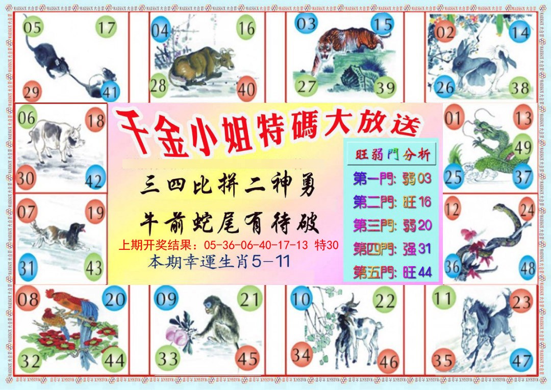 2024366期千金小姐B版