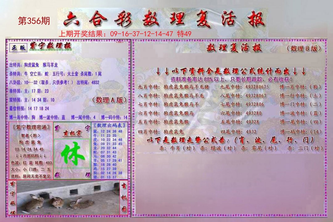 2024356期数理复活报