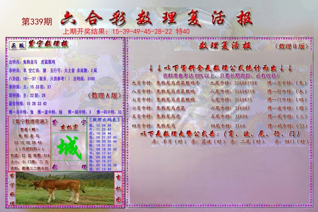 2024339期数理复活报
