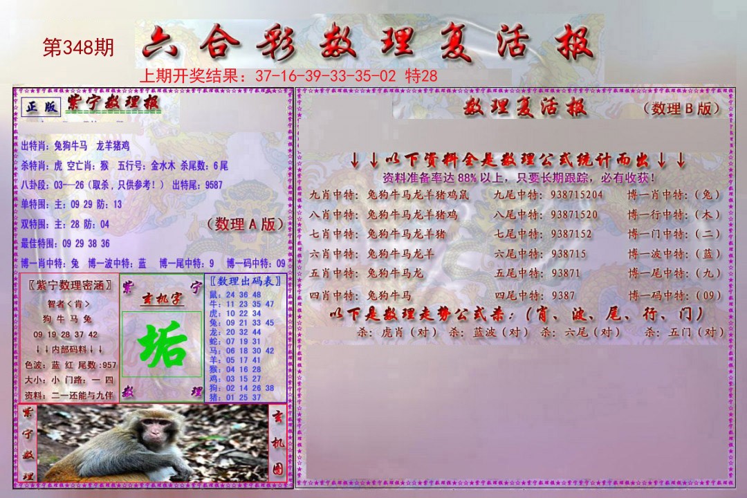 2024348期数理复活报