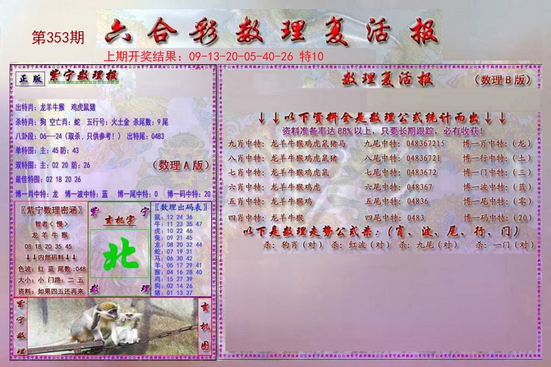 2024353期数理复活报