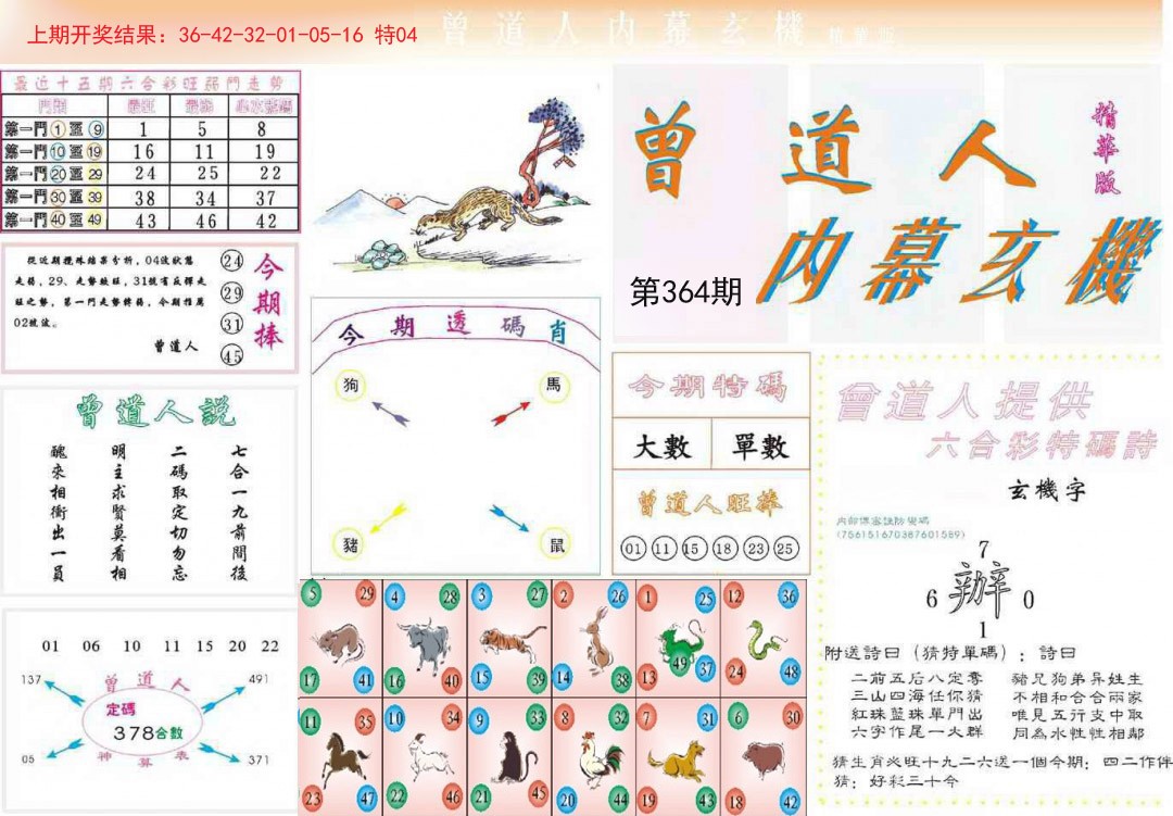 2024364期曾道人内幕精华版