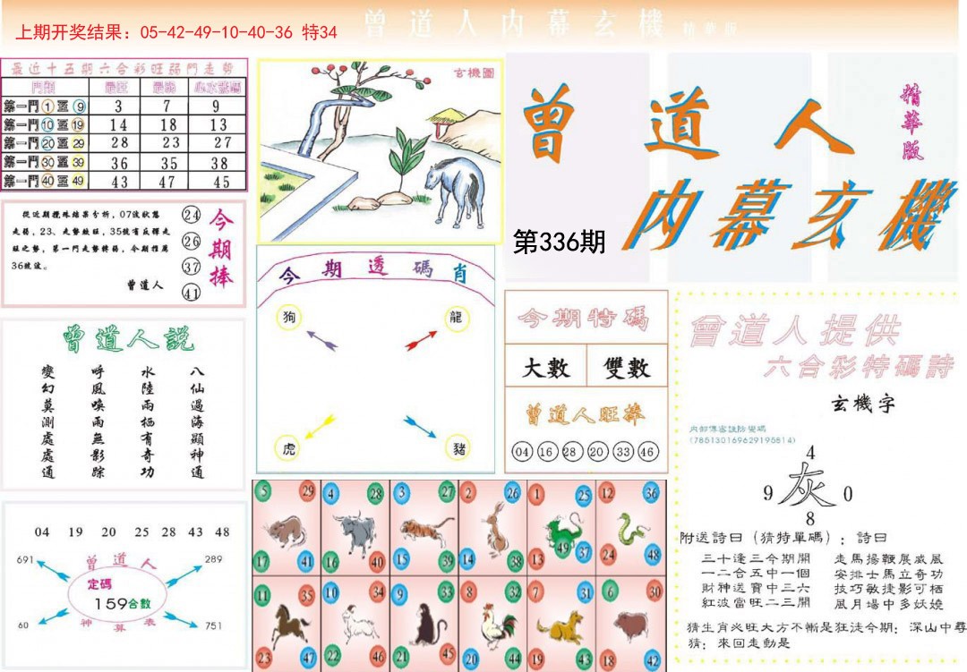 2024336期曾道人内幕精华版