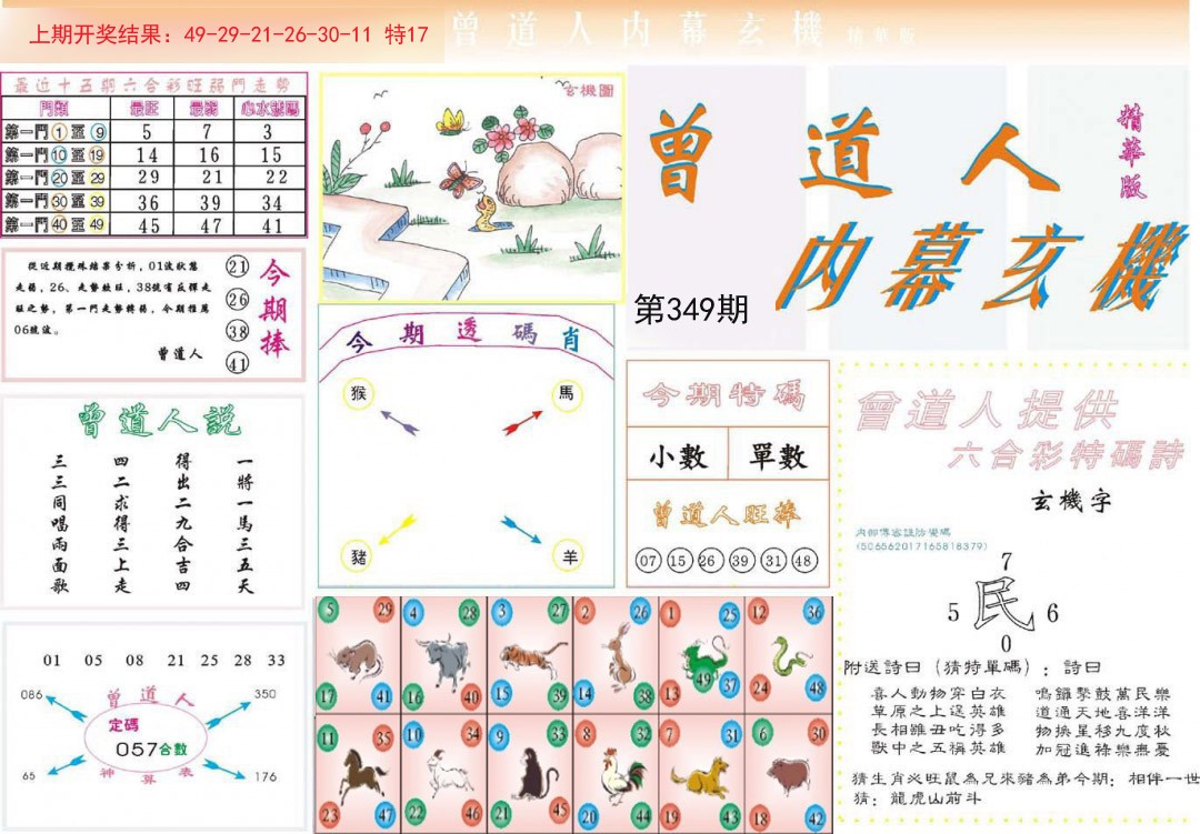 2024349期曾道人内幕精华版