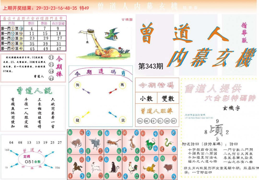 2024343期曾道人内幕精华版