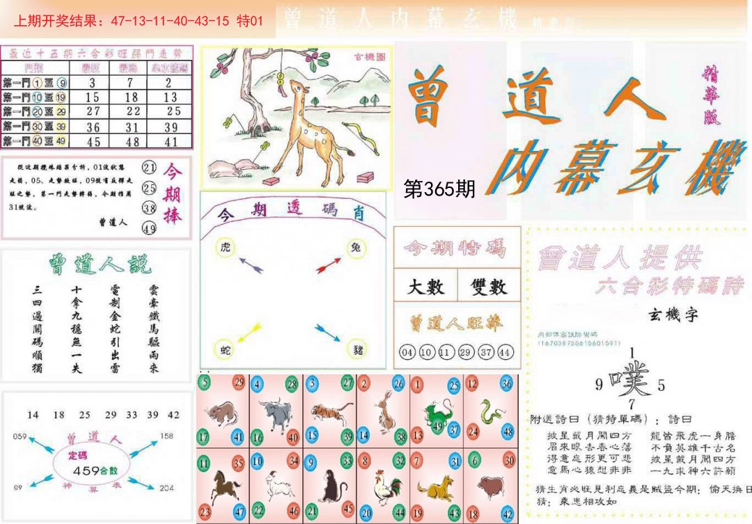 2024365期曾道人内幕精华版