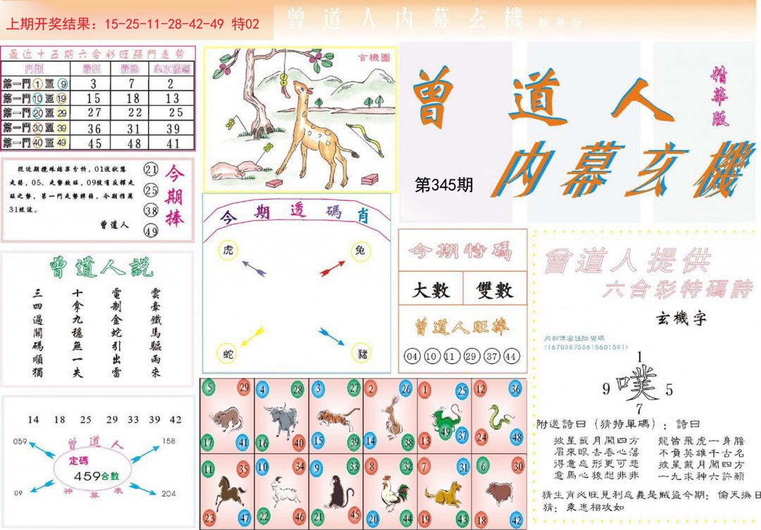 2024345期曾道人内幕精华版